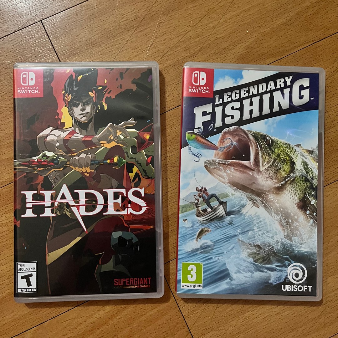 Nintendo Switch Games Hades + Legendary Fishing, Video Gaming, Video Games, Nintendo  on Carousell
