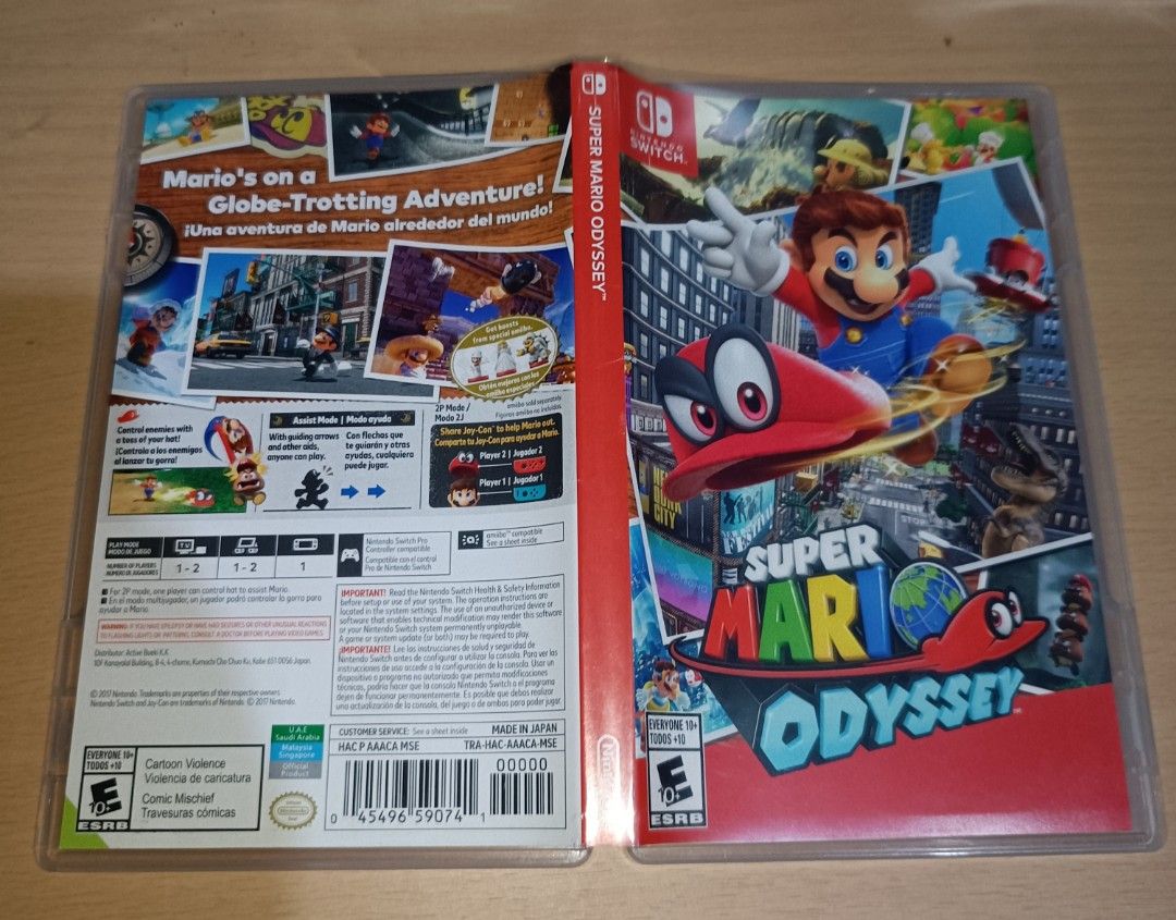 Super mario odyssey case only on sale