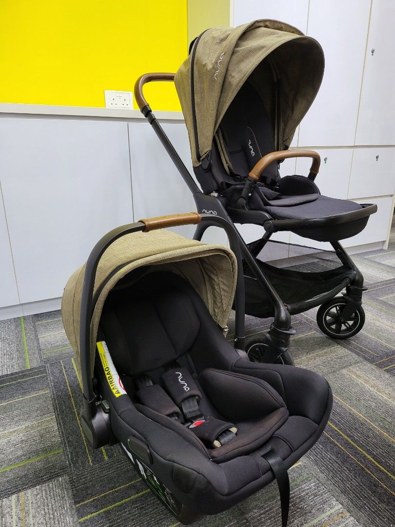 Nuna TRIV compact stroller and Pipa Car Seat, Babies & Kids, Going Out