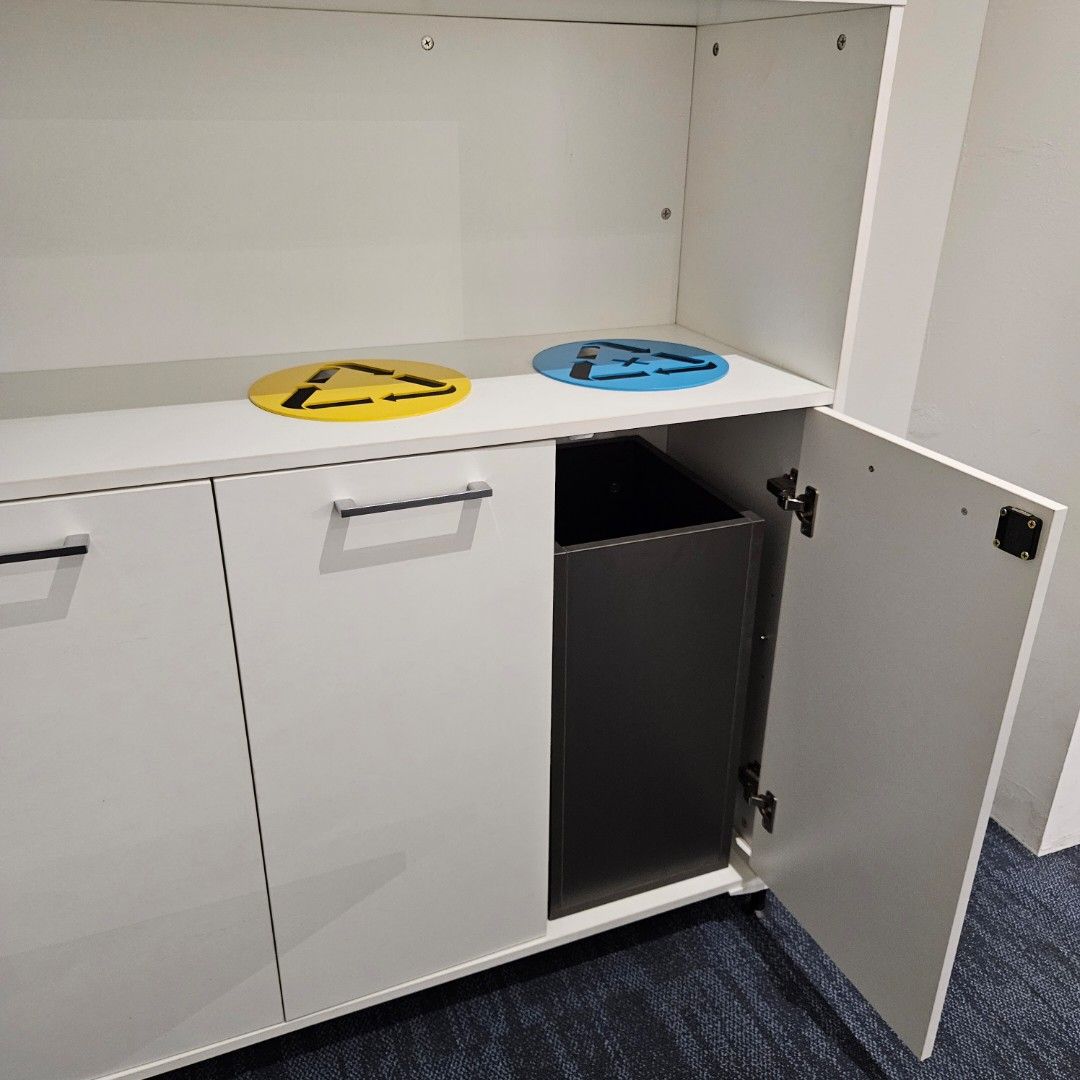 Office Plaza Recycling Bin Filing [1 Unit Left], Furniture & Home Living, Furniture