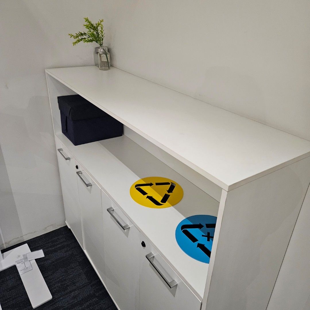 Office Plaza Recycling Bin Filing [1 Unit Left], Furniture & Home Living, Furniture