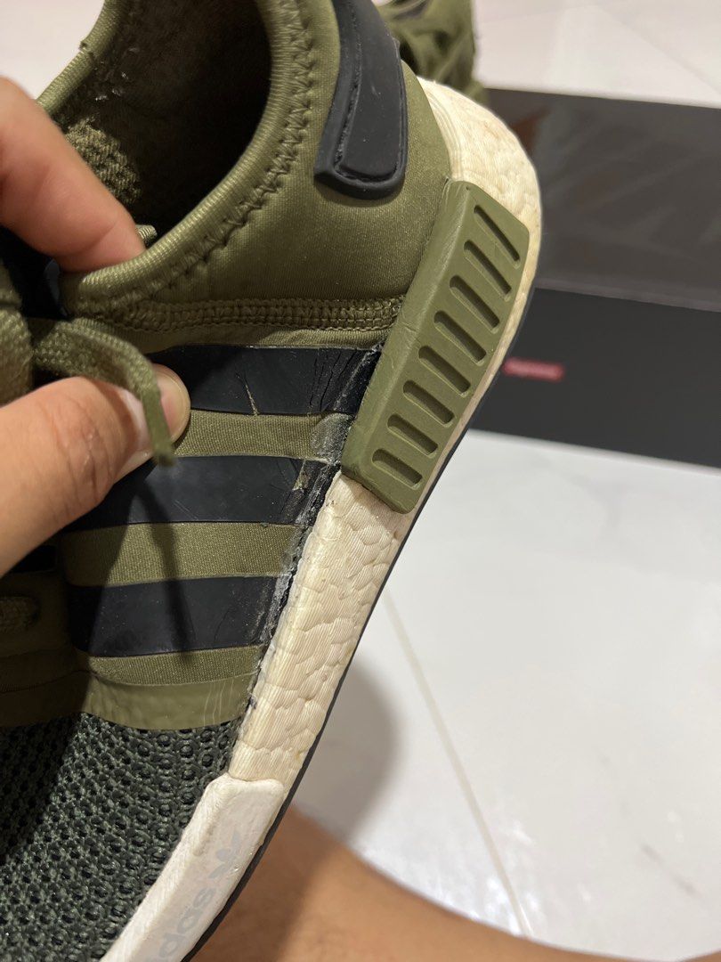 Olive Green NMD Men s Fashion Footwear Sneakers on Carousell