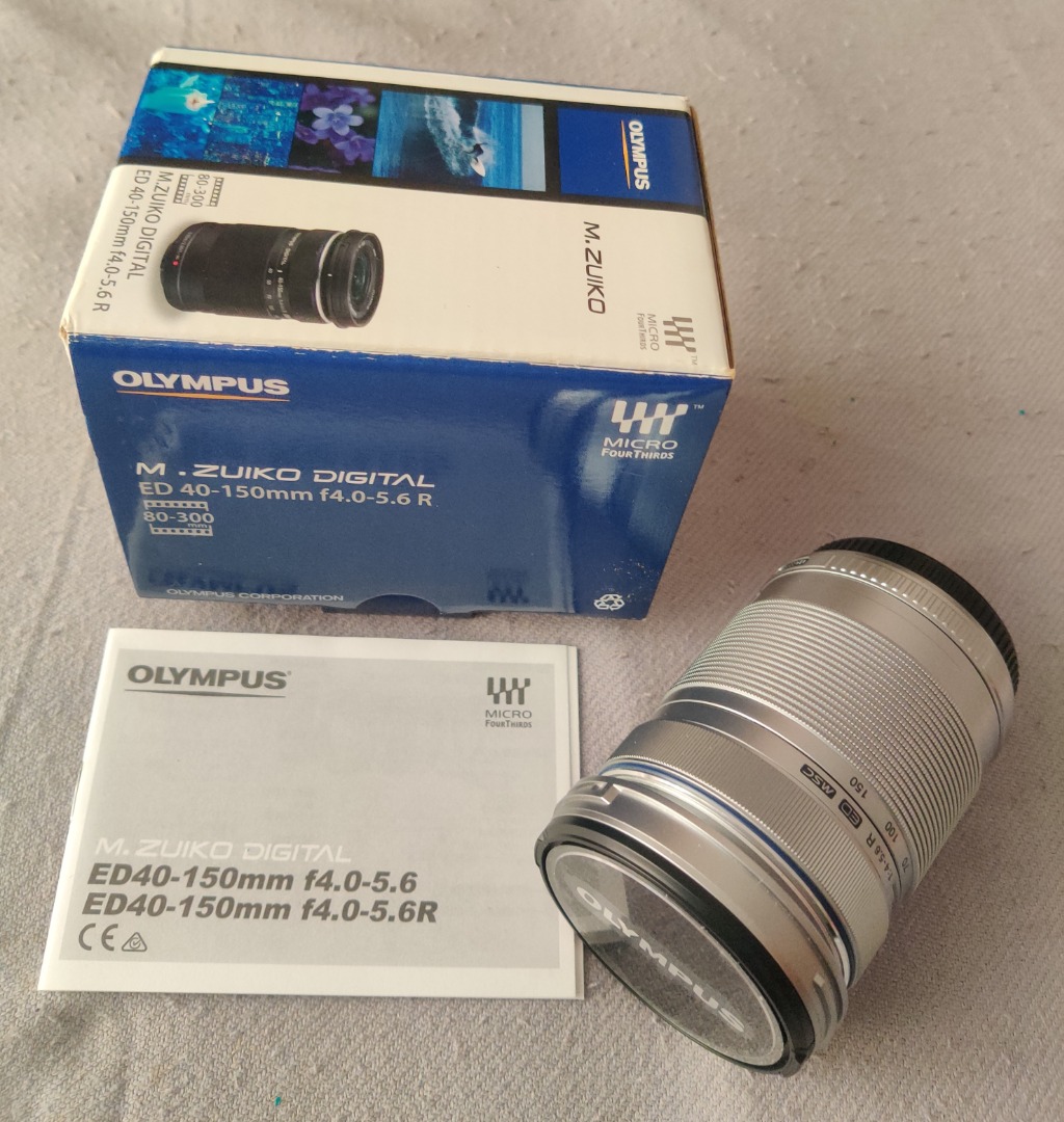 ほぼ未使用】M.ZUIKO 40-150mm R ブラック(OM SYSTEM OLYMPUS M ほぼ未使用】M.ZUIKO 40-150mm R ブラック(OM SYSTEM OLYMPUS M