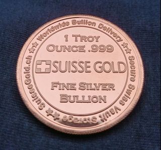 One ounce 999 flne silver bullion, The Matterhorn 2011, genuine in capsule
