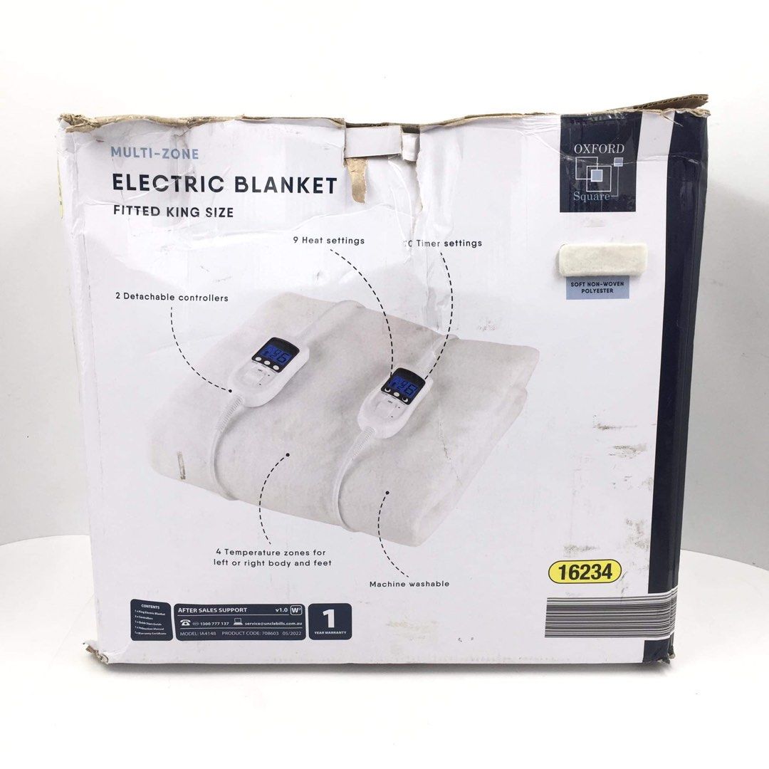 OXFORD SQUARE King Size Electric Blanket 220volts, Furniture & Home