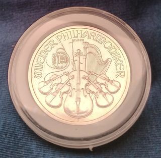 Philharmonics 2012, 999 fine silver bullion, genuine in capsule