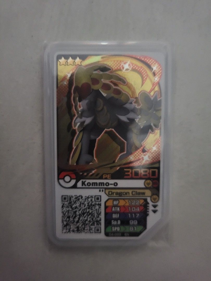 Pokemon Gaole Original 4 stars Disc 04-034 Kommo-o with Z-Move Pokemon Card  Pokemon Disc