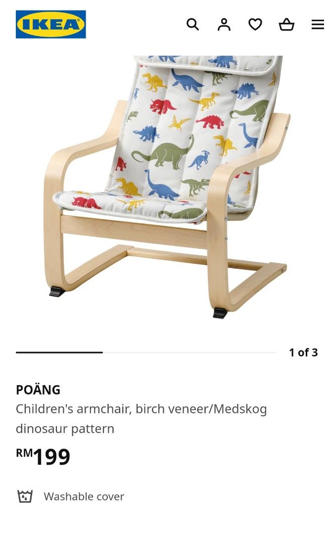 Ikea poang childs chair on sale