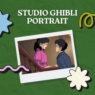 Portrait Art Commission | Studio Ghibli | Line Art | Cute Art | Digital Art