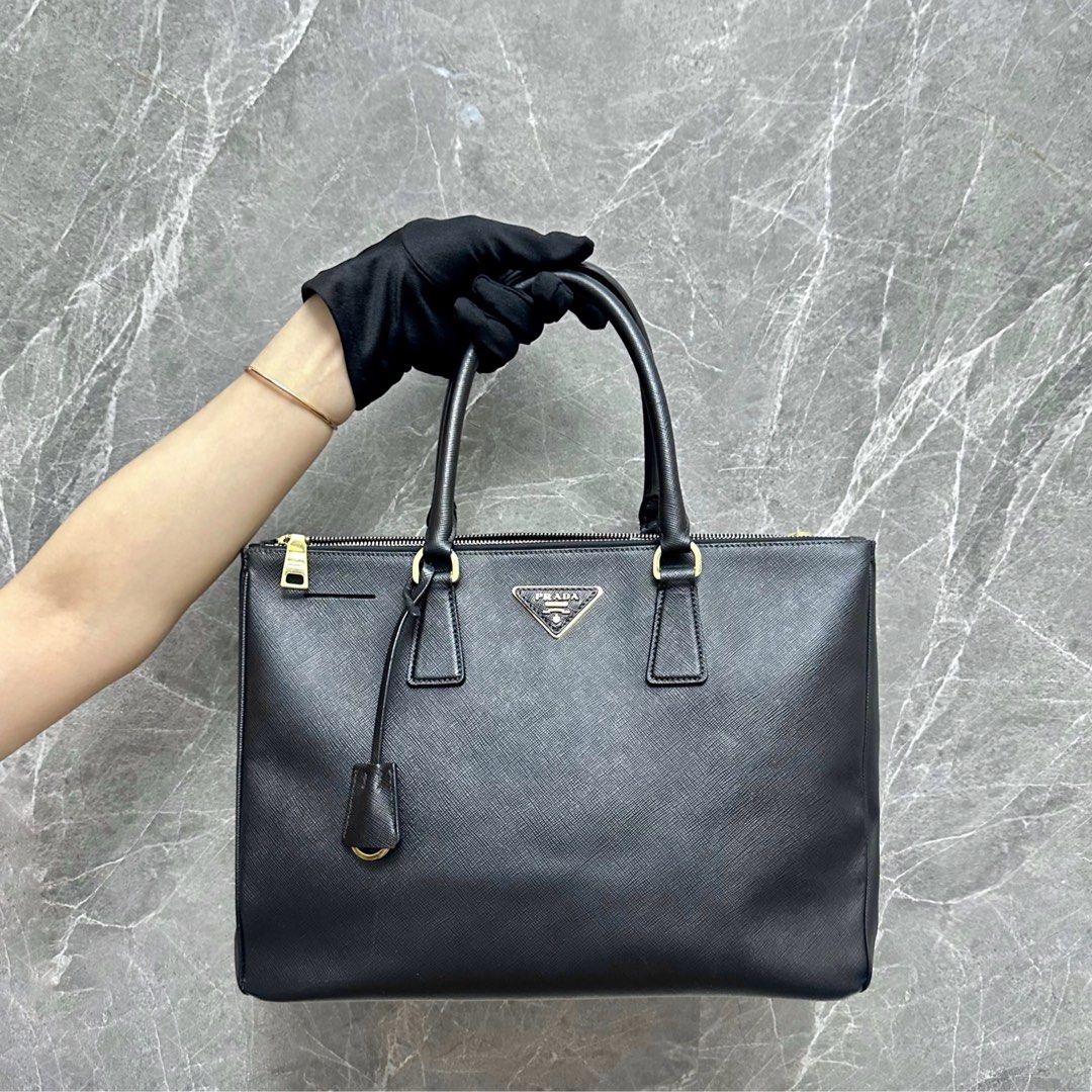 Black Prada Galleria Saffiano leather medium bag, Luxury, Bags & Wallets on  Carousell