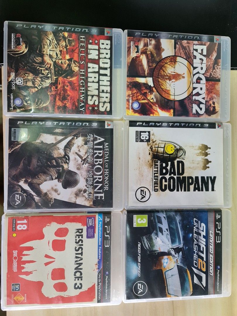 PS3 console +1controller +15CDgames (WITHOUT BOX), Video Gaming, Video