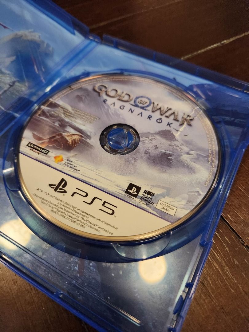 PS5 Disc God of War Ragnarok, Video Gaming, Video Games, PlayStation on