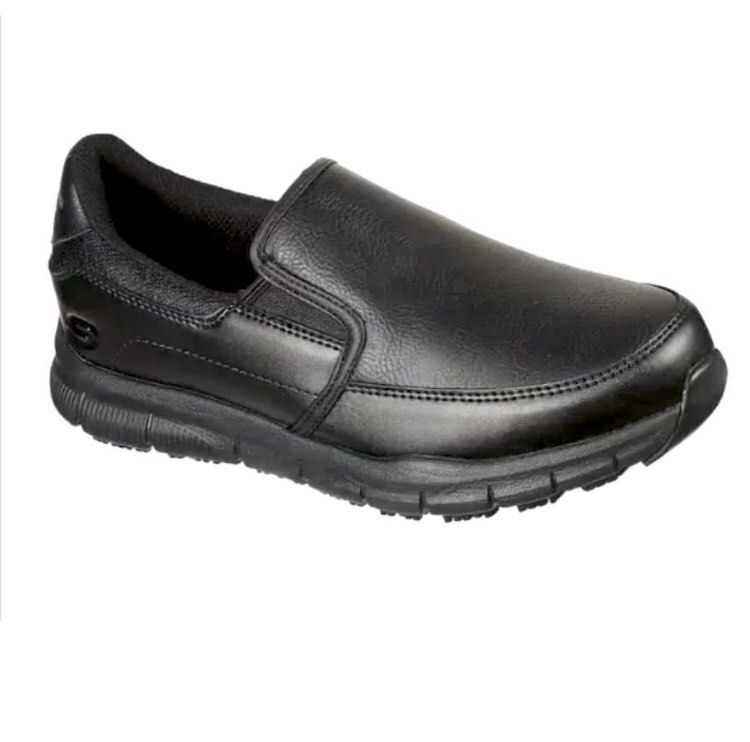 Ready Stock Skecher men Women Work 77157 Nanpa Groton Slip