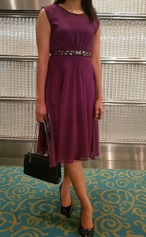 RENT Dorothy Perkins Purple Embellished Dress S Women s