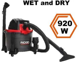 Ridgid  Wet/Dry Vacuum Cleaner 920w 22.5L 6 Gallons 3 Meters Cord with Complete Accessories