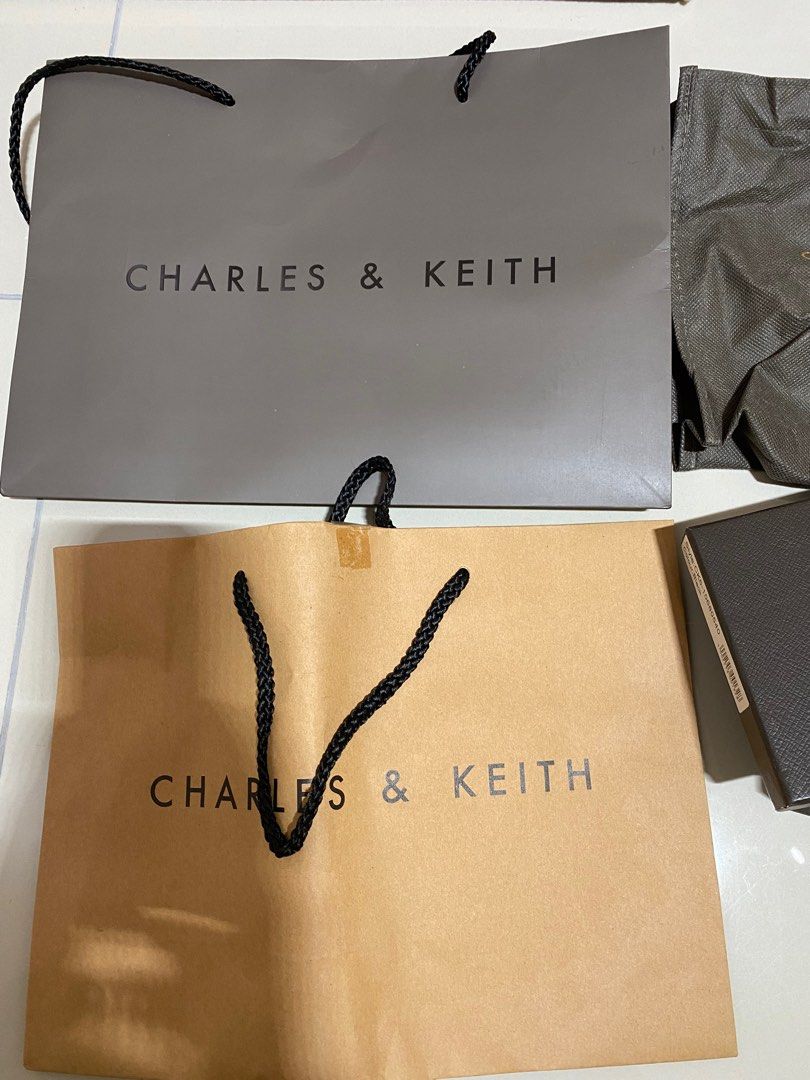 Jual paper bag charles and keith shop