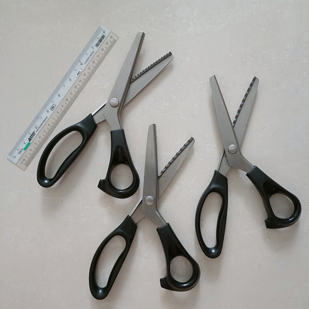 Scissors (Category: Other Stationery & Craft) located in Singapore. Submitted by mysticjw (Listing ID 1237419791, Image 1). Description: Almost new big craft scissors x 3 designs I bought $8 each. Realiwed I don't require them actually.. decided to just sell them off cheap to clear up space. about 23 cm long, adult scissors Do self collect from my place, Woodlands. Thanks so much..