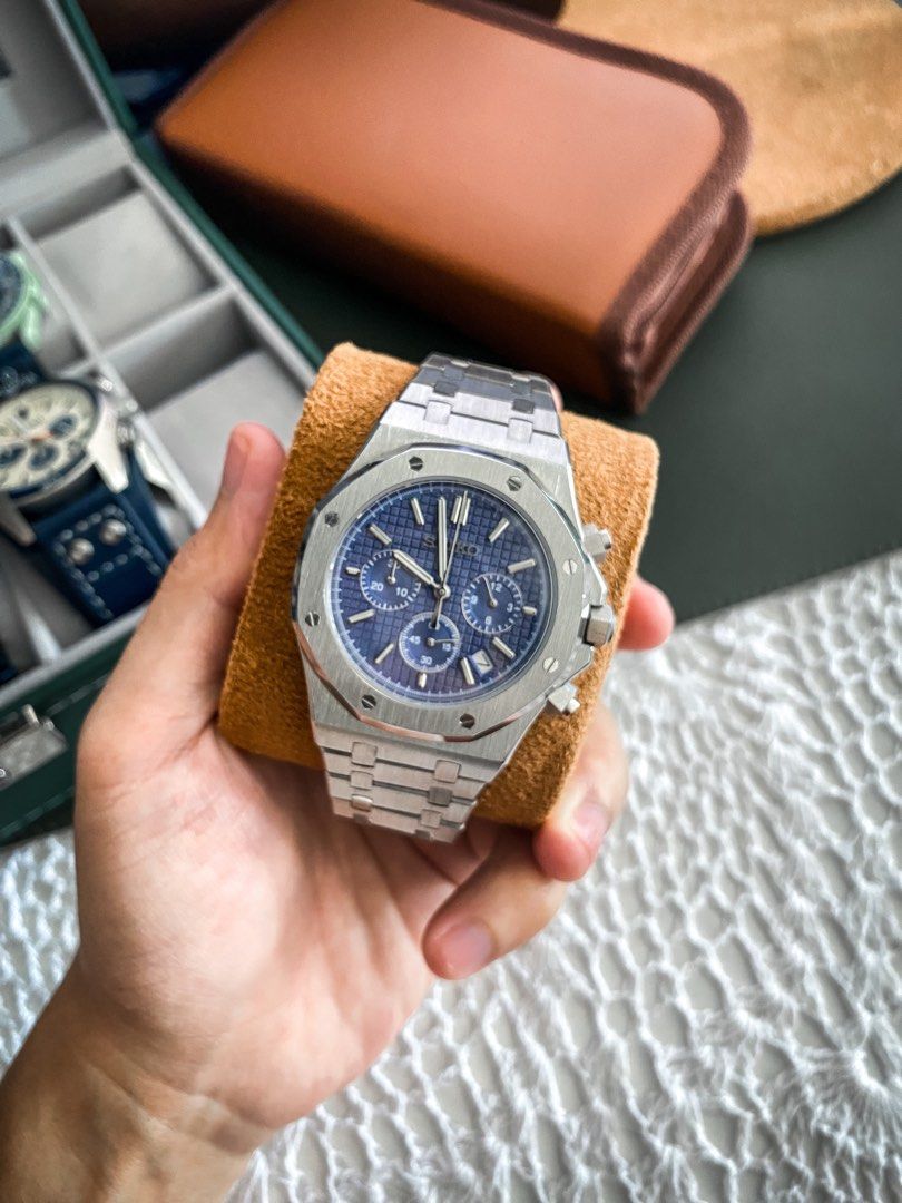 Seiko Mod Royal Oak Men s Fashion Watches Accessories Watches