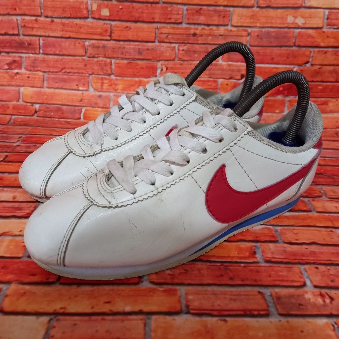 Sepatu Nike Classic Cortez Leather White Red merk Nike size 38
