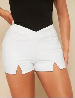 shein white cloth shorts