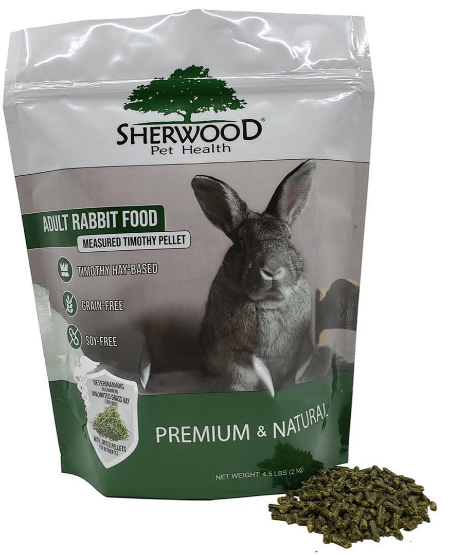 Sherwood Adult Rabbit Food Measured Timothy Pellet 2kg 4.5LBS, Pet