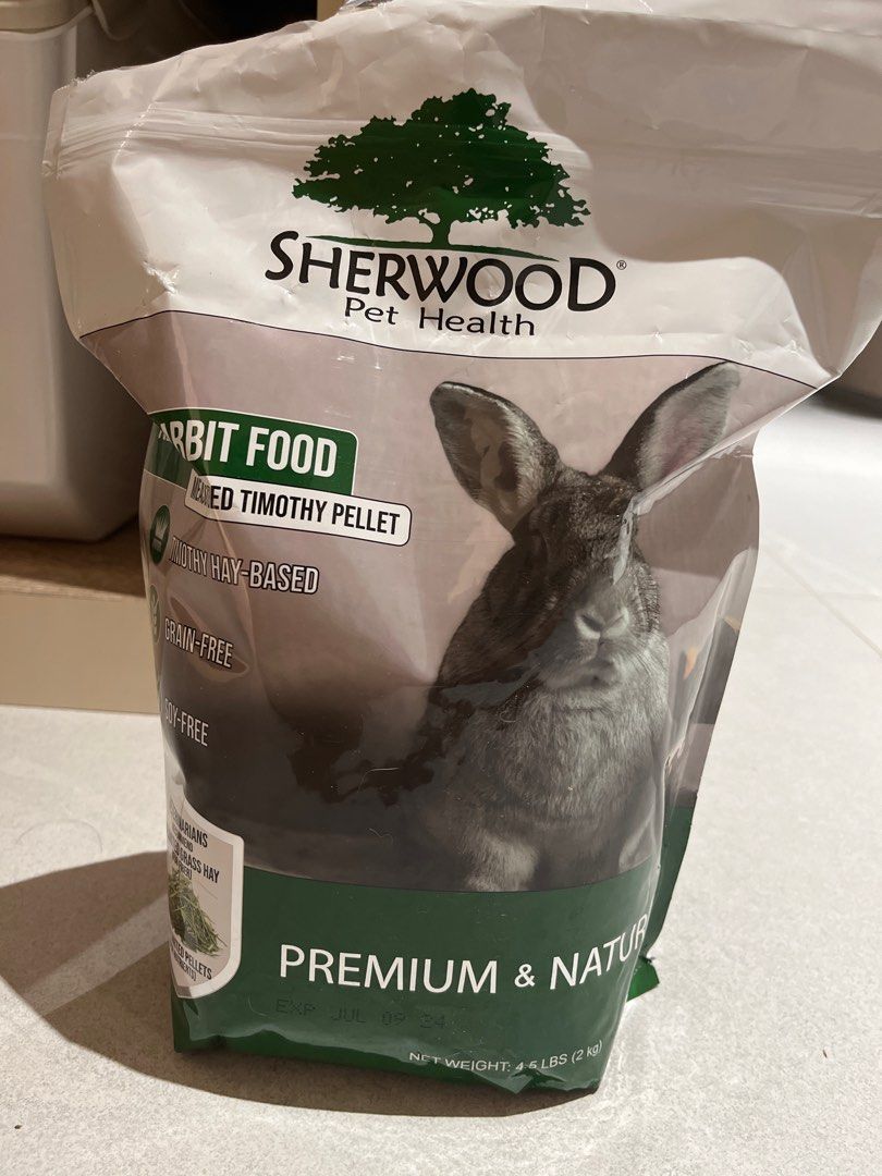 Sherwood Adult Rabbit Food Measured Timothy Pellet 2kg 4.5LBS Pet