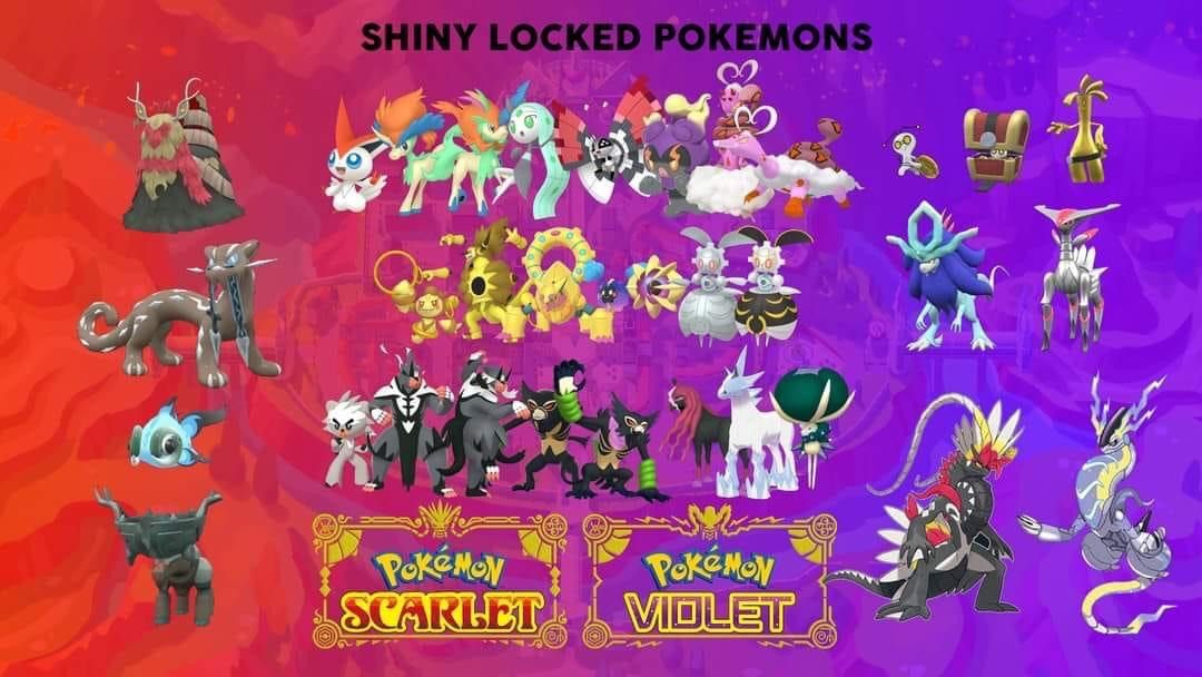 All Shiny Locked Pokemon in Pokemon Scarlet and Violet - Prima Games