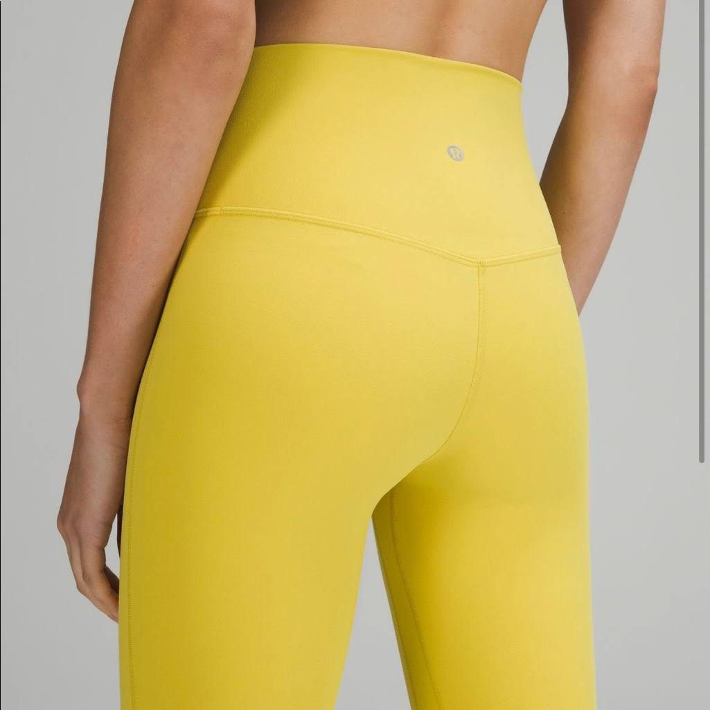Size 10 Lululemon Align™ Fast and Free High-Rise 25 pants *nonReflective  *Asia Fit Yello, Women's Fashion, Activewear on Carousell