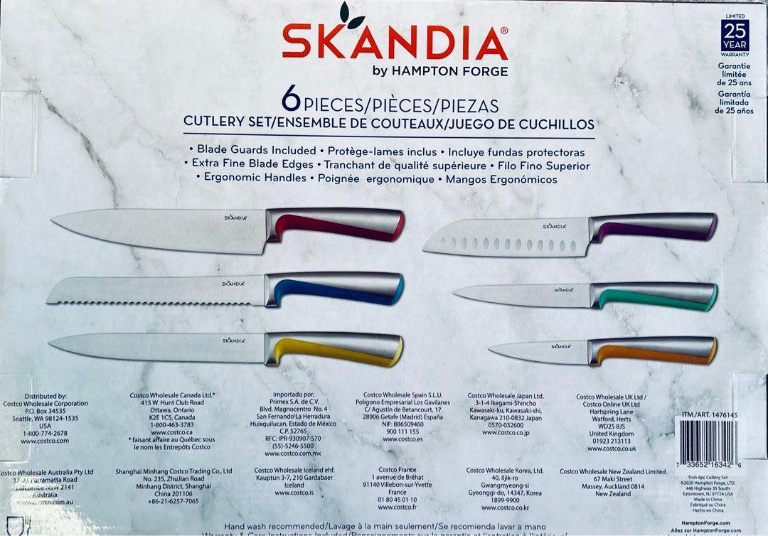 Skandia Truls 6-Piece Cutlery Set With Blade Guards (Used)