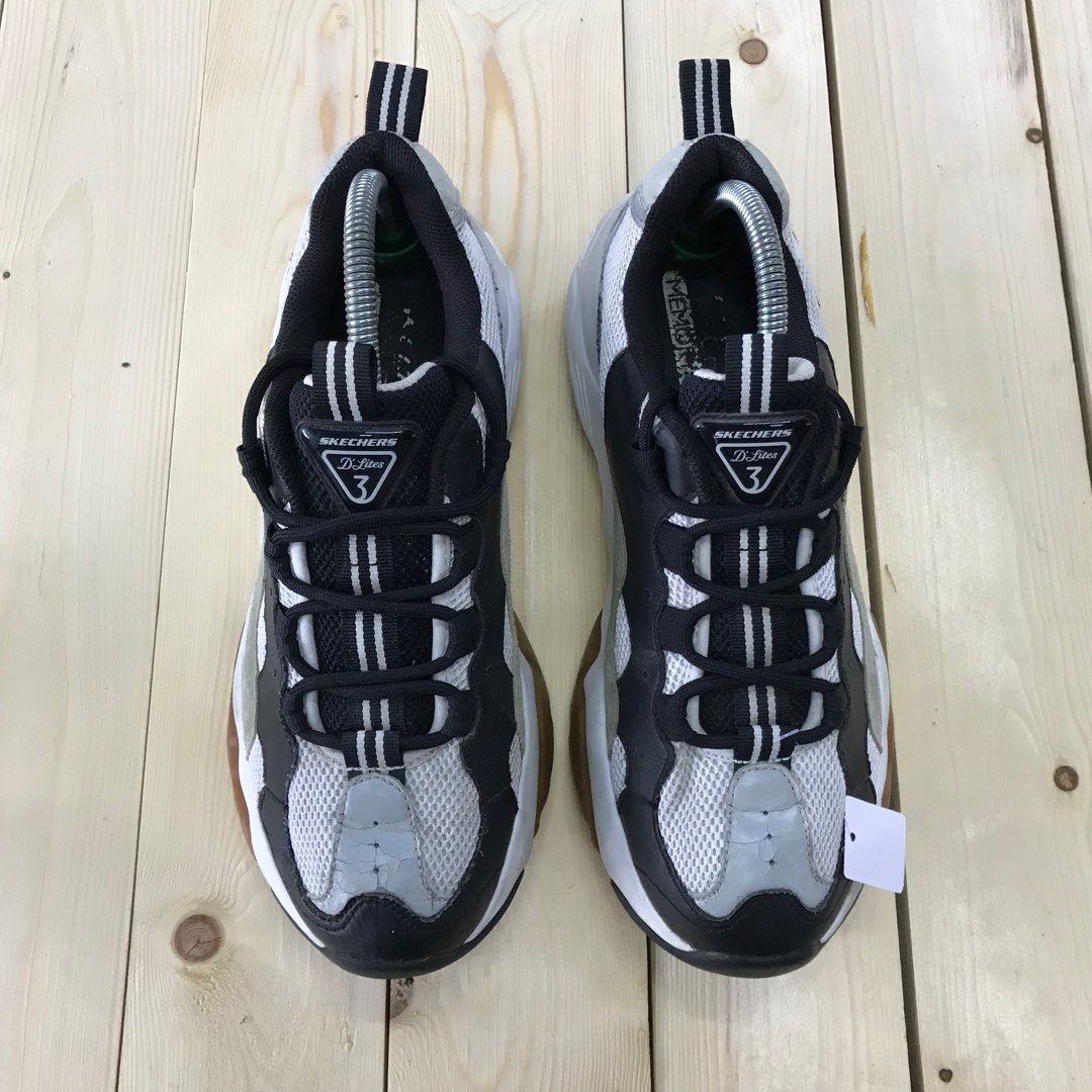 Skechers d'lites 3 grey sale
