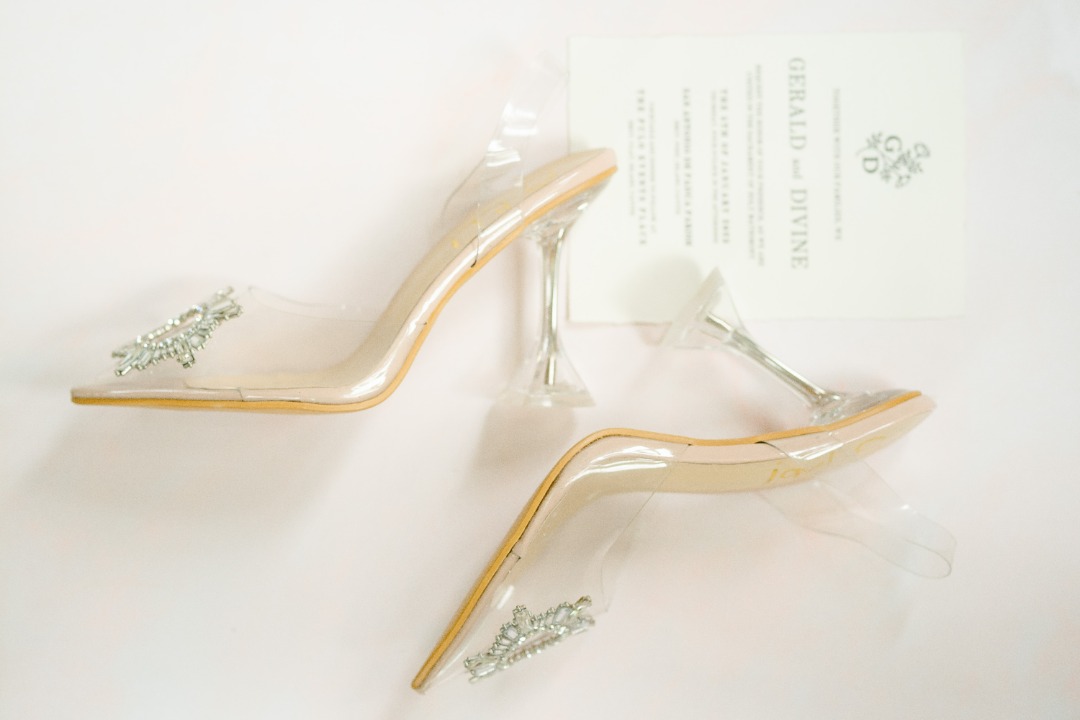 So Fab! Glass Shoe Amina-Muadi Inspired Bridal Shoes on Carousell