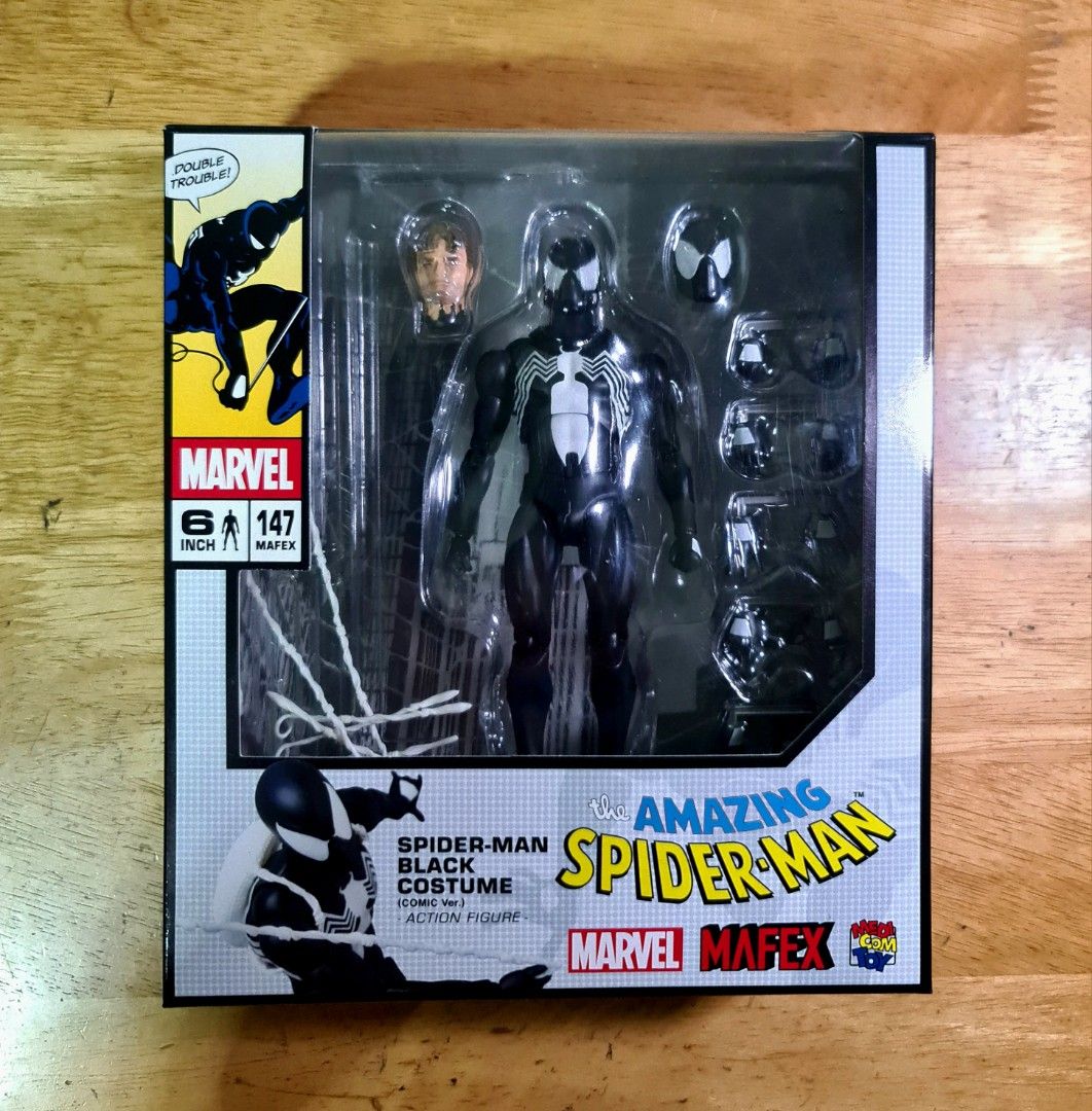 Mafex Black Suit SpiderMan Symbiote Action Figure Review, 42 OFF