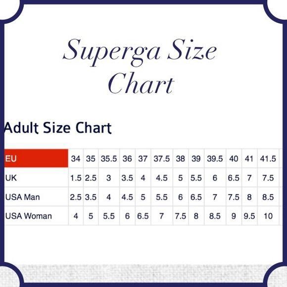 Superga size sale 35