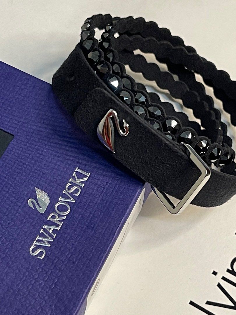 Swarovski Slake Black 2 in 1 Bracelet - 5142963 Qatar | Ubuy