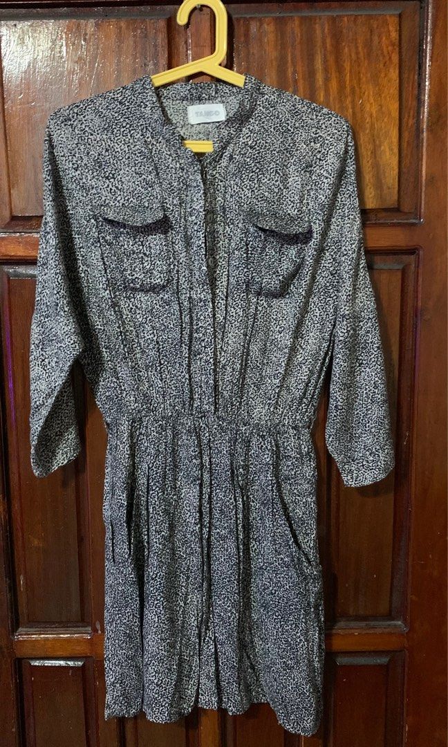 Tango Short Dress (Category: Dresses) located in Makati City. Submitted by Prettynette (Listing ID 1237513825, Image 1). Description: Good condition With 2 side pockets 3/4 sleeves Can fit small to medium frame.