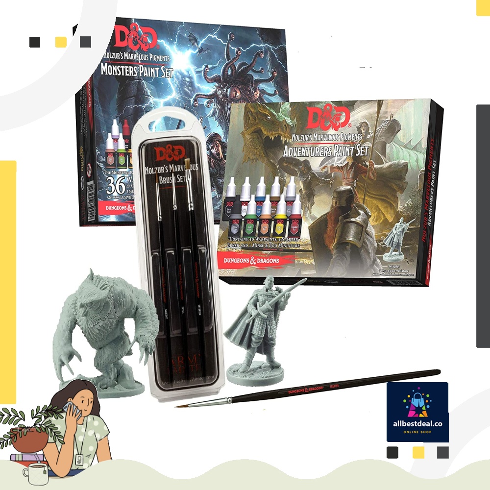 The Army Painter Dungeons and Dragons Miniature Painting Kit Bundle