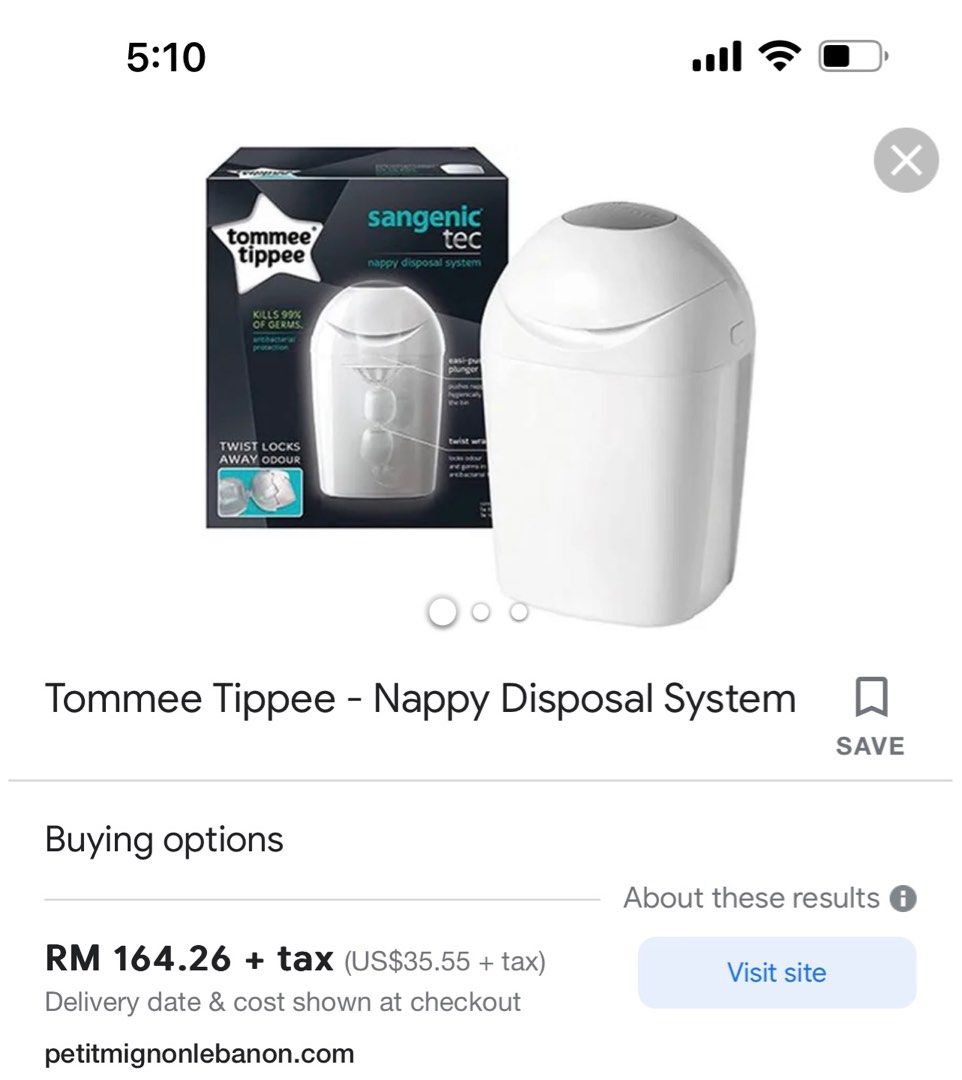 Tommee tippee Nappy bin, Babies & Kids, Bathing & Changing, Other Baby