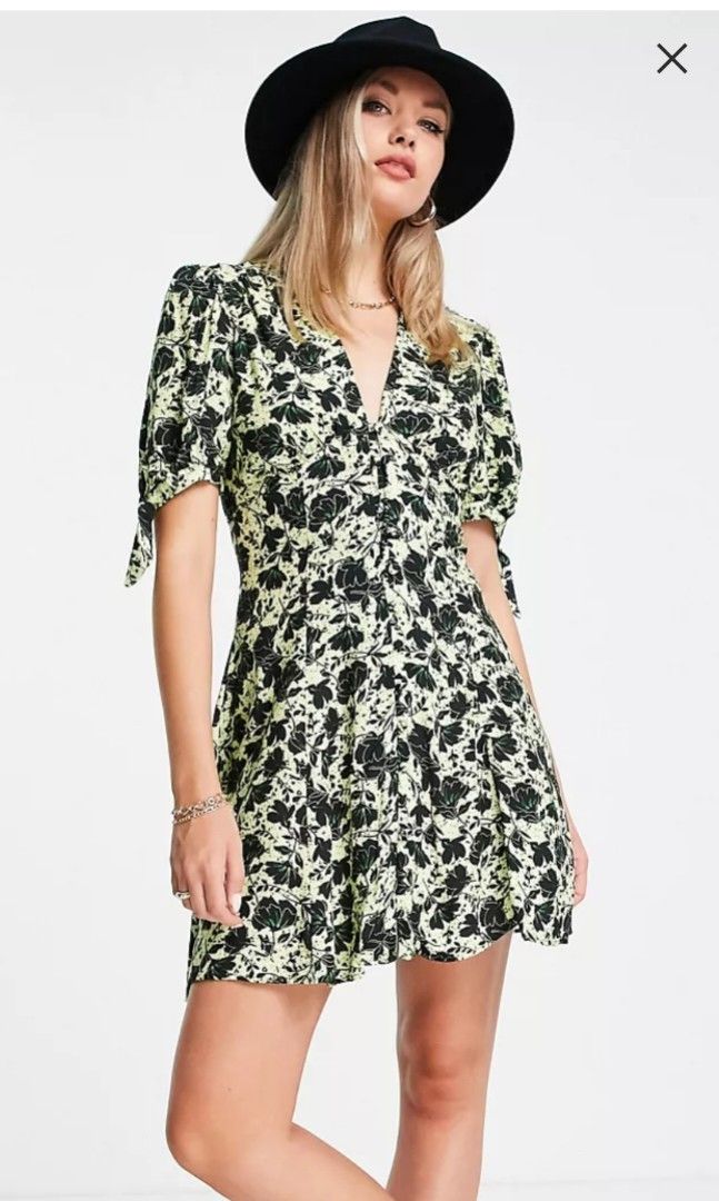 Topshop petite floral dress best sale