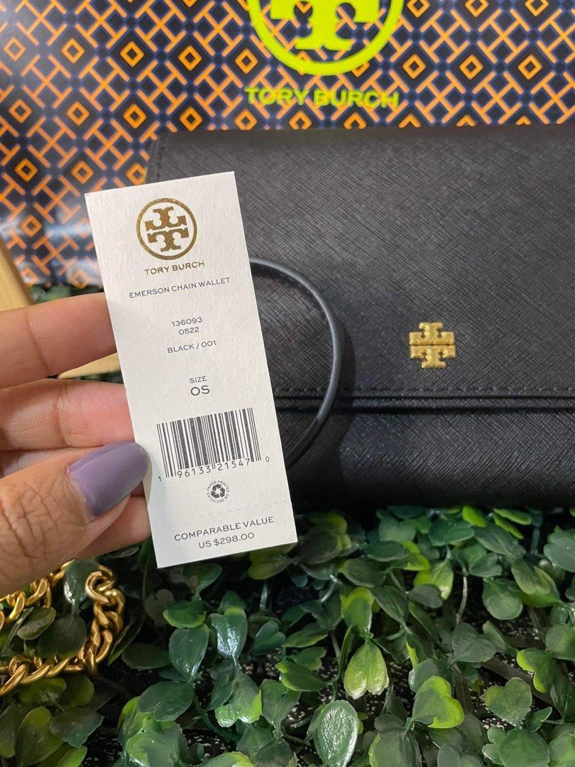 Tory burch emerson chain wallet, Women's Fashion, Bags & Wallets, Cross