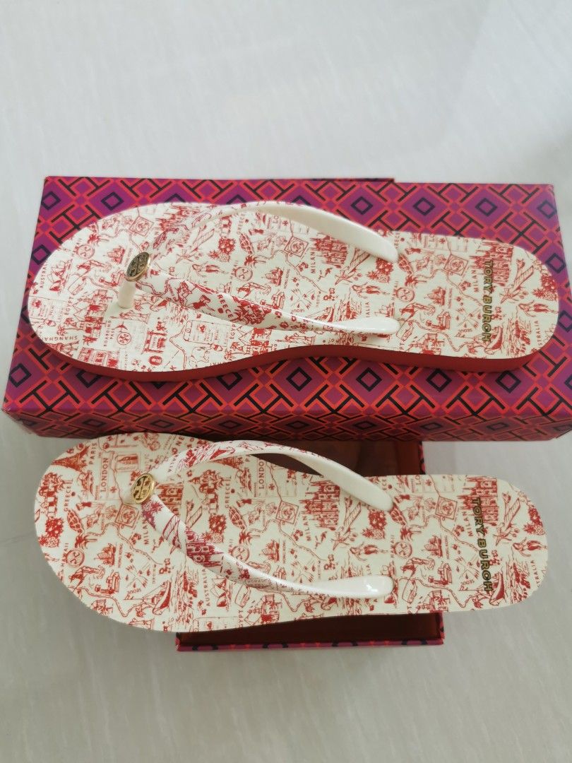 Red tory cheap burch slides