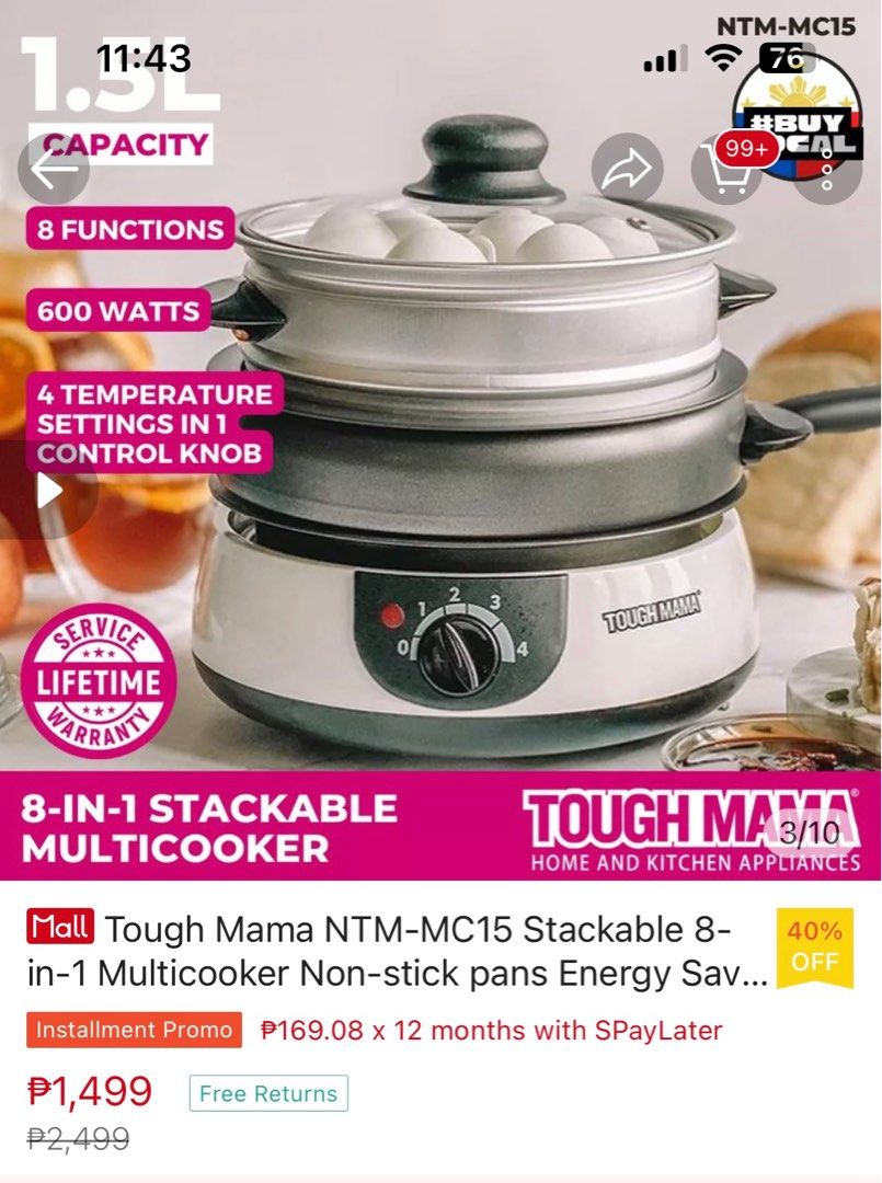 Tough mama 8 shop in 1 cooker