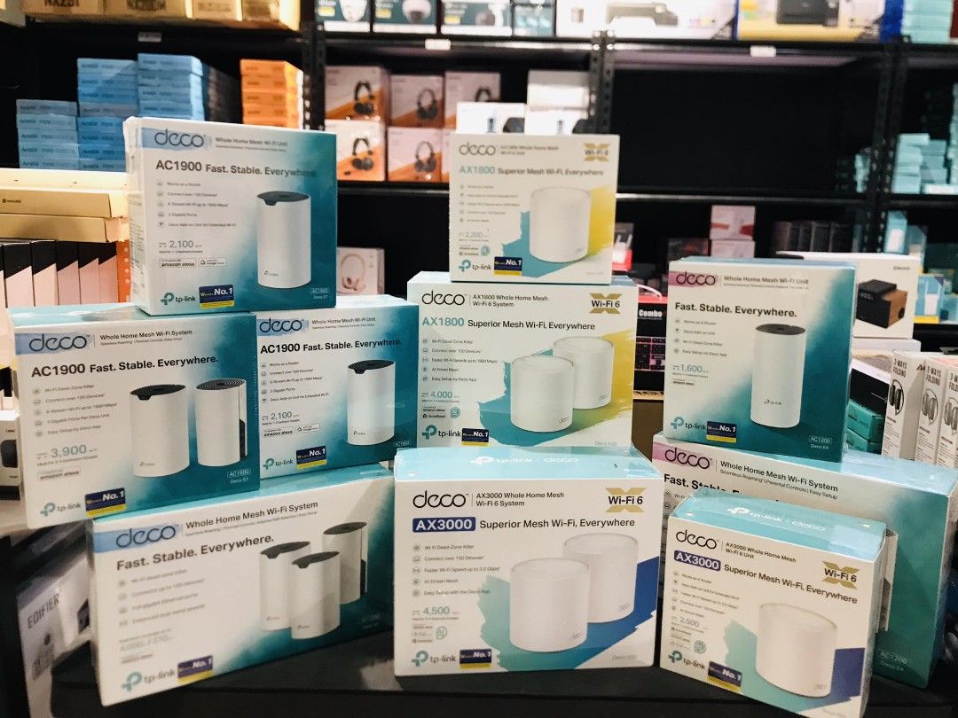 TP-Link Deco E4,S4,S7,X20,50 (Available Stocks) (Category: Networking) located in Makati City. Submitted by techubstoreandaccessories (Listing ID 1237524598, Image 3). Description: TP-Link Deco E4,S4,S7,X20 & X50 Price starts @ 2,196.00 Onhand ready to ship‼️‼️ ✅BRANDNEW ORIGINAL & SEALED ✅ACTUAL PICTURE POSTED ✅ACCEPT WALK IN/PICK UP CLIENT (Mon-Fri 8am-7pm)( Saturday10am-4pm) 📍Location: Evangelista St. Makati City ✅ACCEPT BULK ORDERS WITH DISC