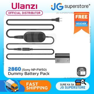 Ulanzi 2860 Dummy Camera Battery Pack for Sony NP-FW50 Compatible Cameras with AC Power Adapter | 2860 | JG Superstore