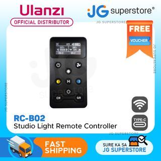 Ulanzi RC-B02 2.4GHz Wireless Remote Controller with 7-Channel Frequency, 500mAh Battery and 30-Meters Long Range Connection for Supported Studio LED Video Lights | 3203 | JG Superstore