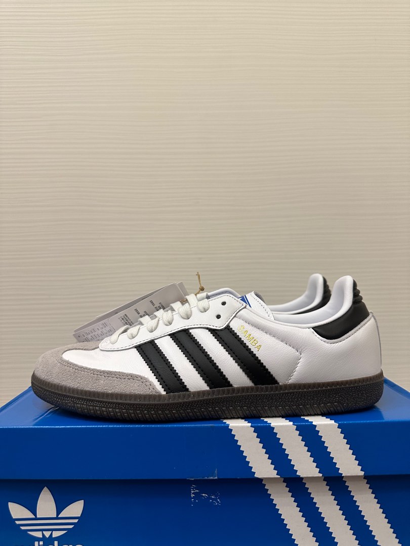 (US 7) BNDS Adidas Samba OG Black White, Men's Fashion, Footwear