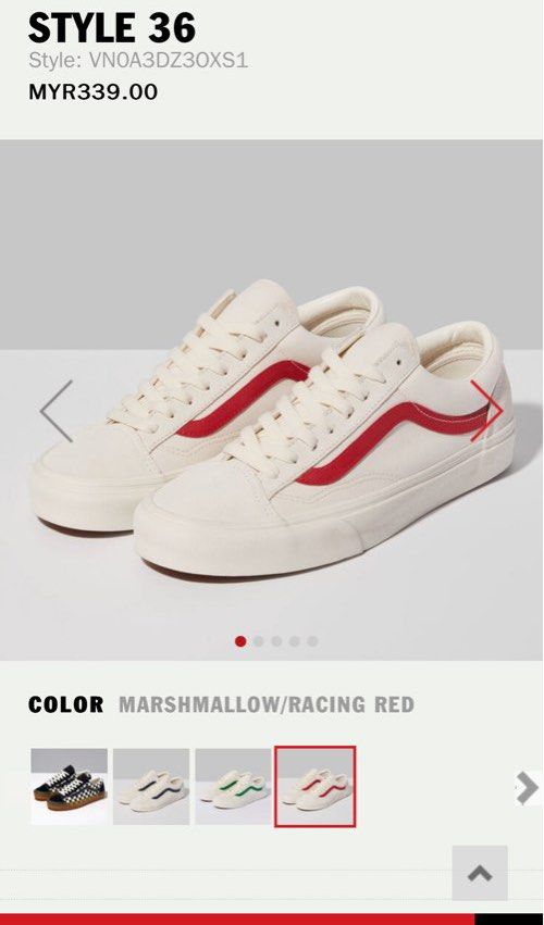 vans marshmallow racing red
