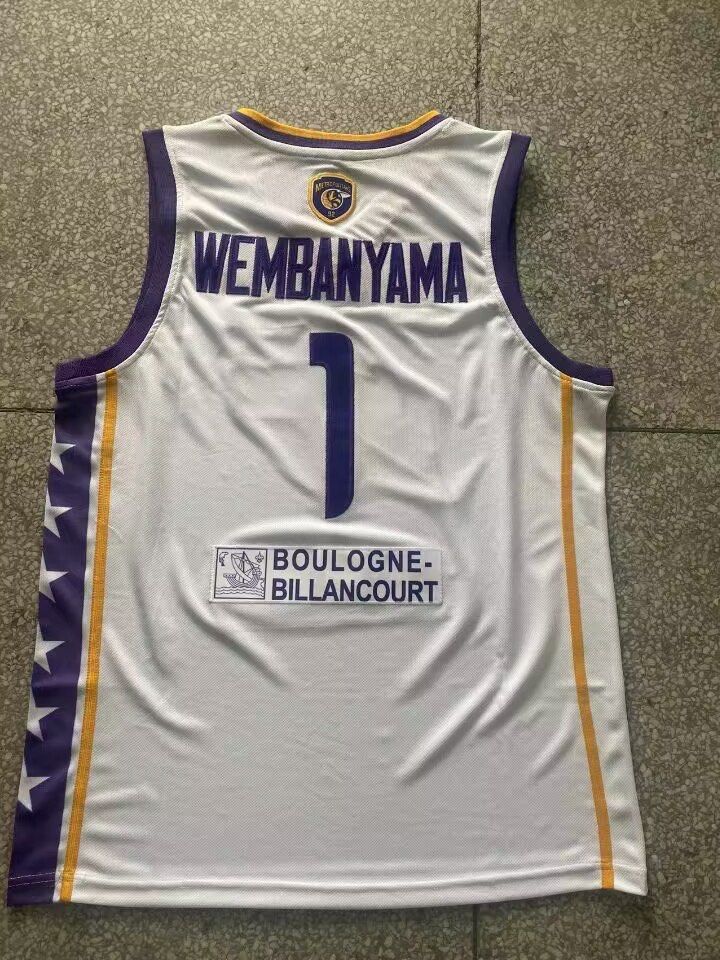 Authentic Victor Wembanyama Metropolitans 92 Jersey