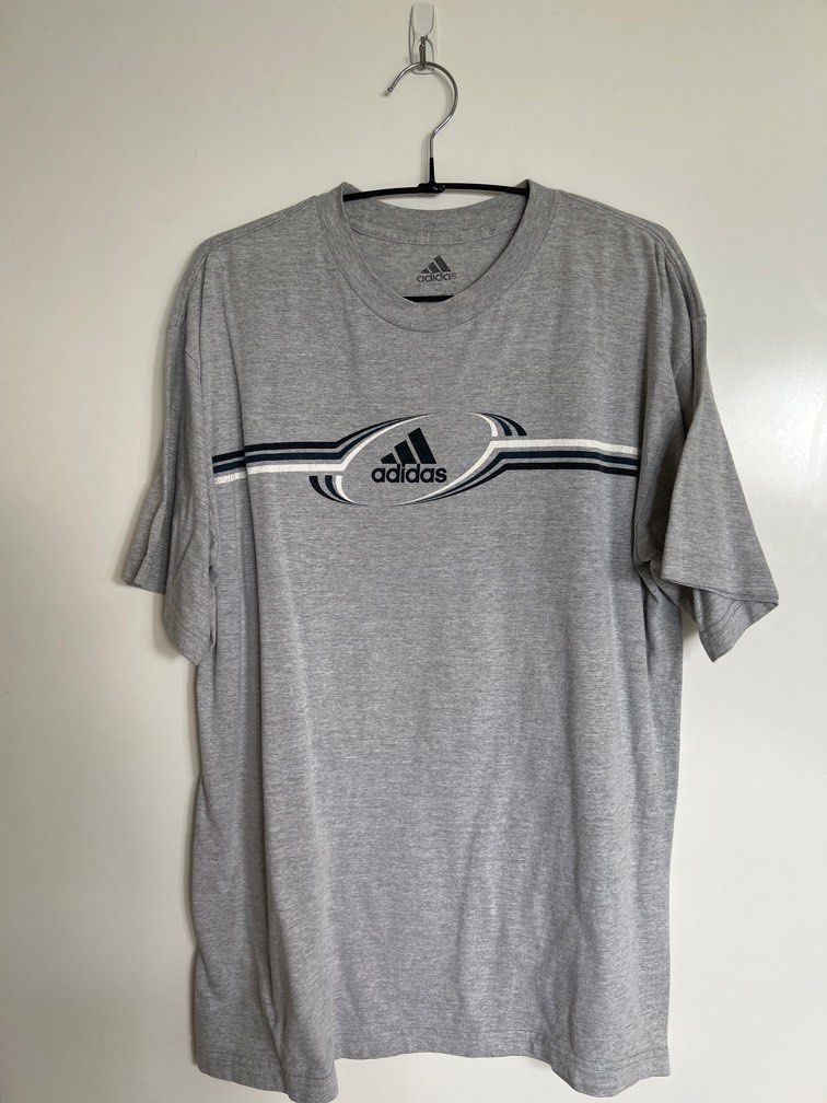 Vintage adidas grey shirt, Men's Fashion, Tops & Sets, Tshirts & Polo ...