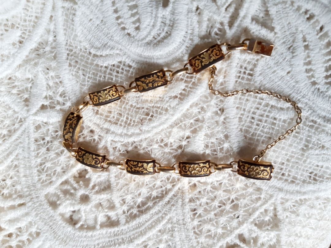 Vintage damascene bracelet discount
