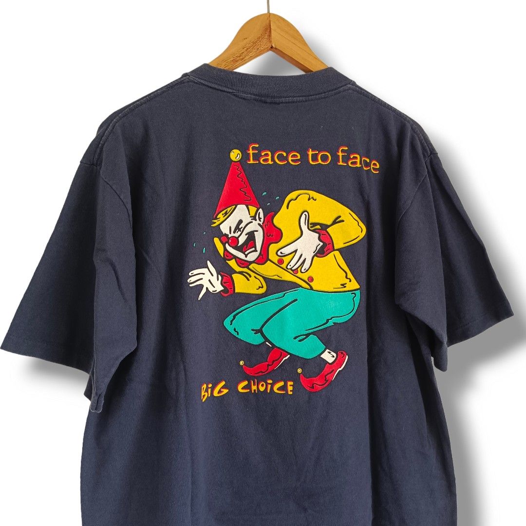 Vintage face to face band t shirt men s fashion tops sets tshirts
